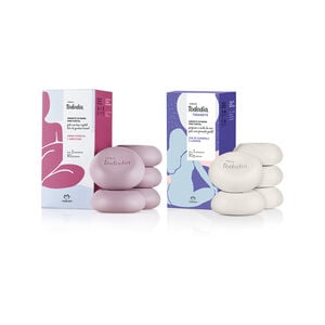 Kit Sabonete em Barra Tododia Amora Vermelha e Jabuticaba e Tododia Chá de Camomila e Lavanda (2 caixas)