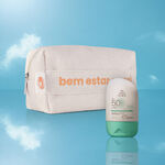 Kit Protetor Solar Facial Pele Mista a Oleosa FPS 70 e Nécessaire Natura Solar