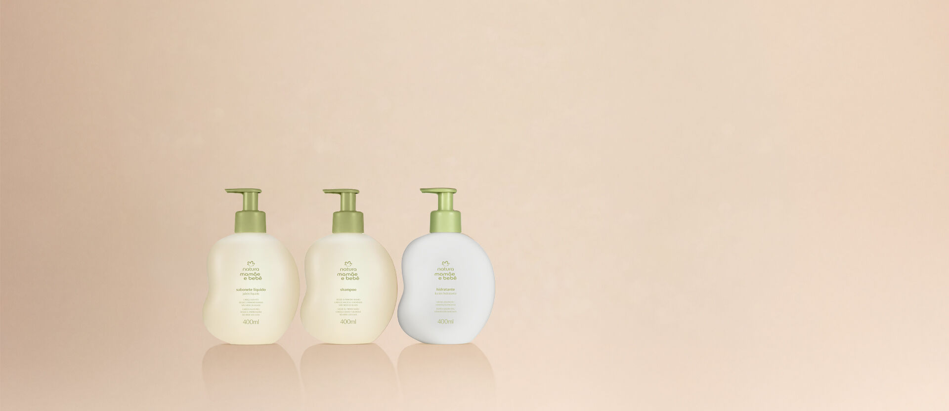 Kit Mamãe Bebê Shampoo + Sabonete Líquido + Hidratante (3 produtos)