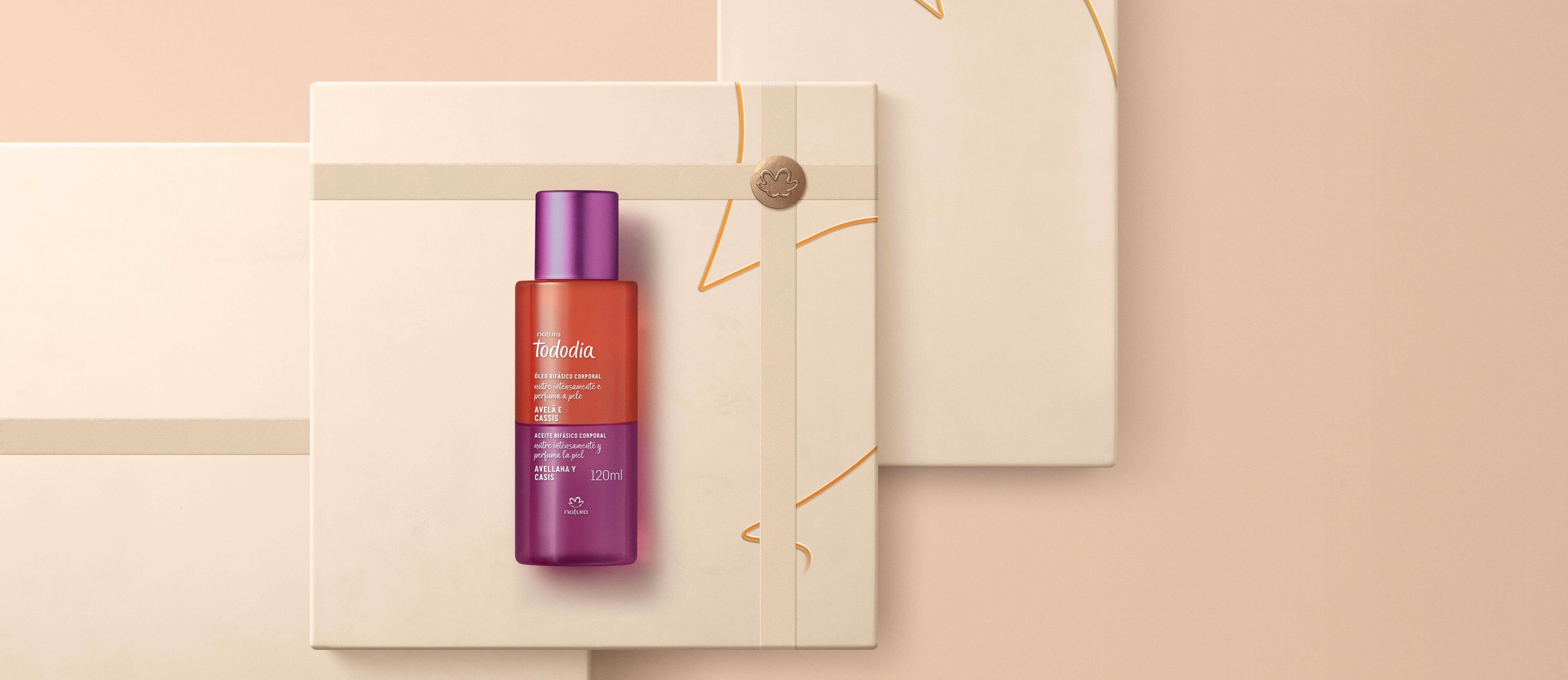 Óleo Bifásico Corporal Tododia Avelã e Cassis