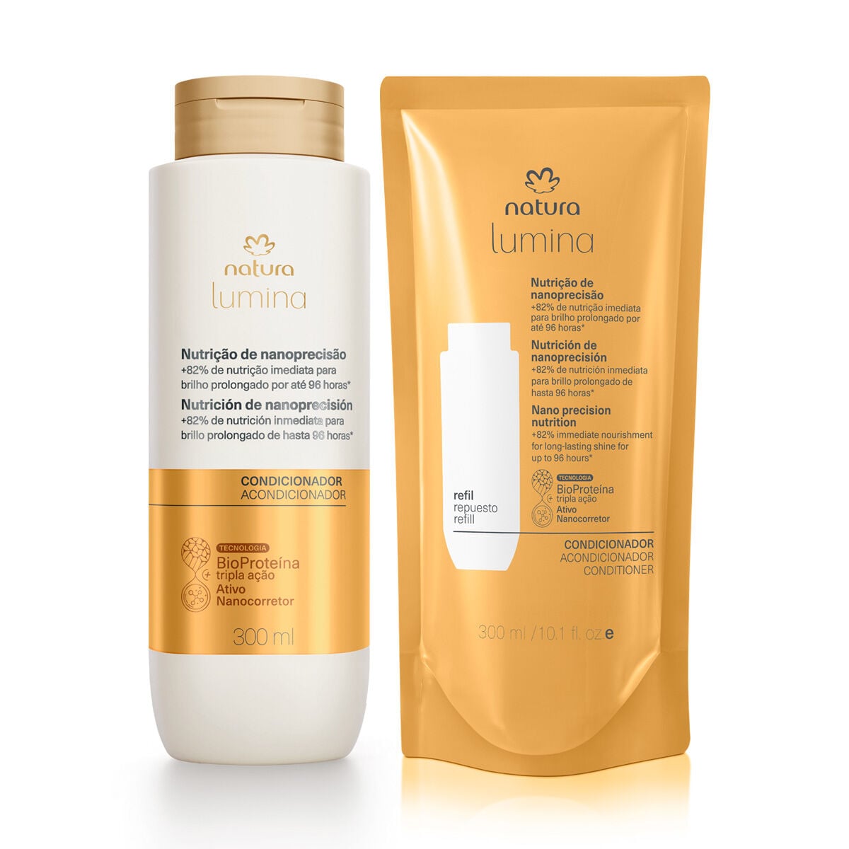 Kit Condicionador Lumina Nutricao de Nanoprecisao com Refil
