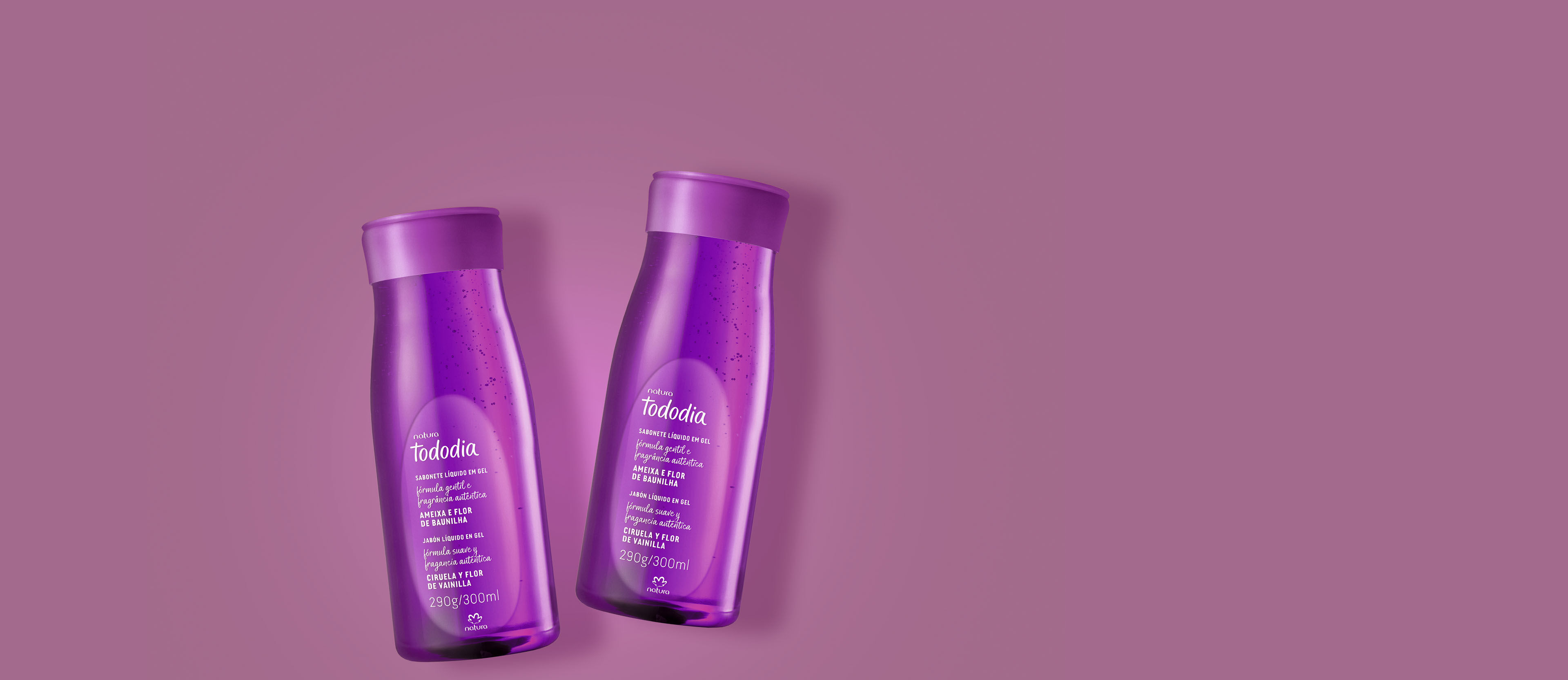 Kit Sabonete Líquido Tododia Ameixa e Flor de Baunilha (2 produtos)
