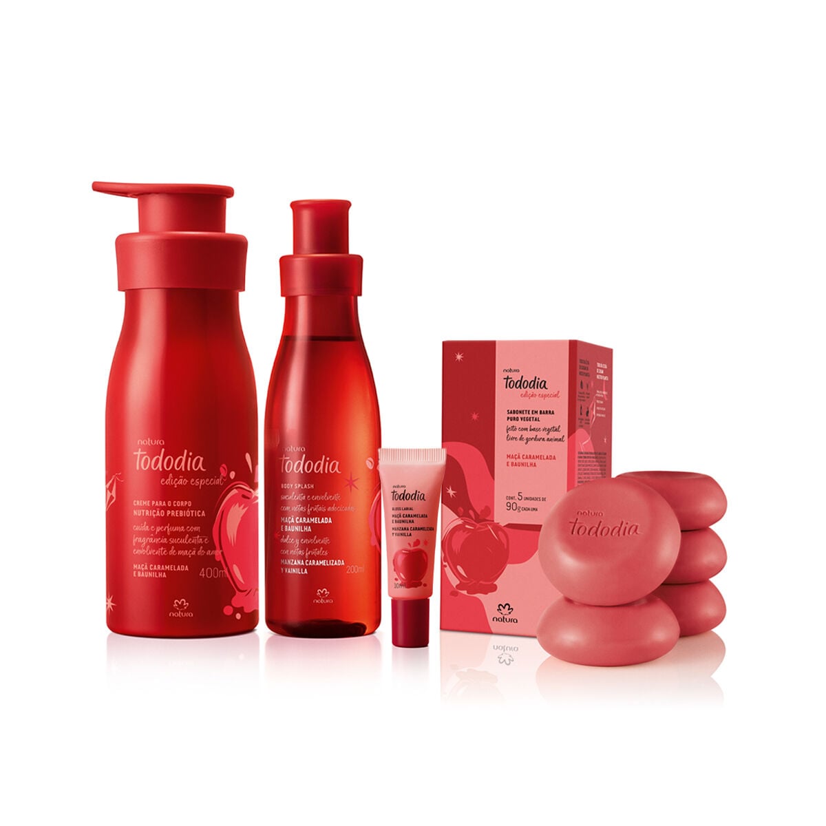 Kit Tododia Maçã Caramelada e Baunilha (4 produtos) Kit Tododia Maçã Caramelada e Baunilha (4 produtos)
