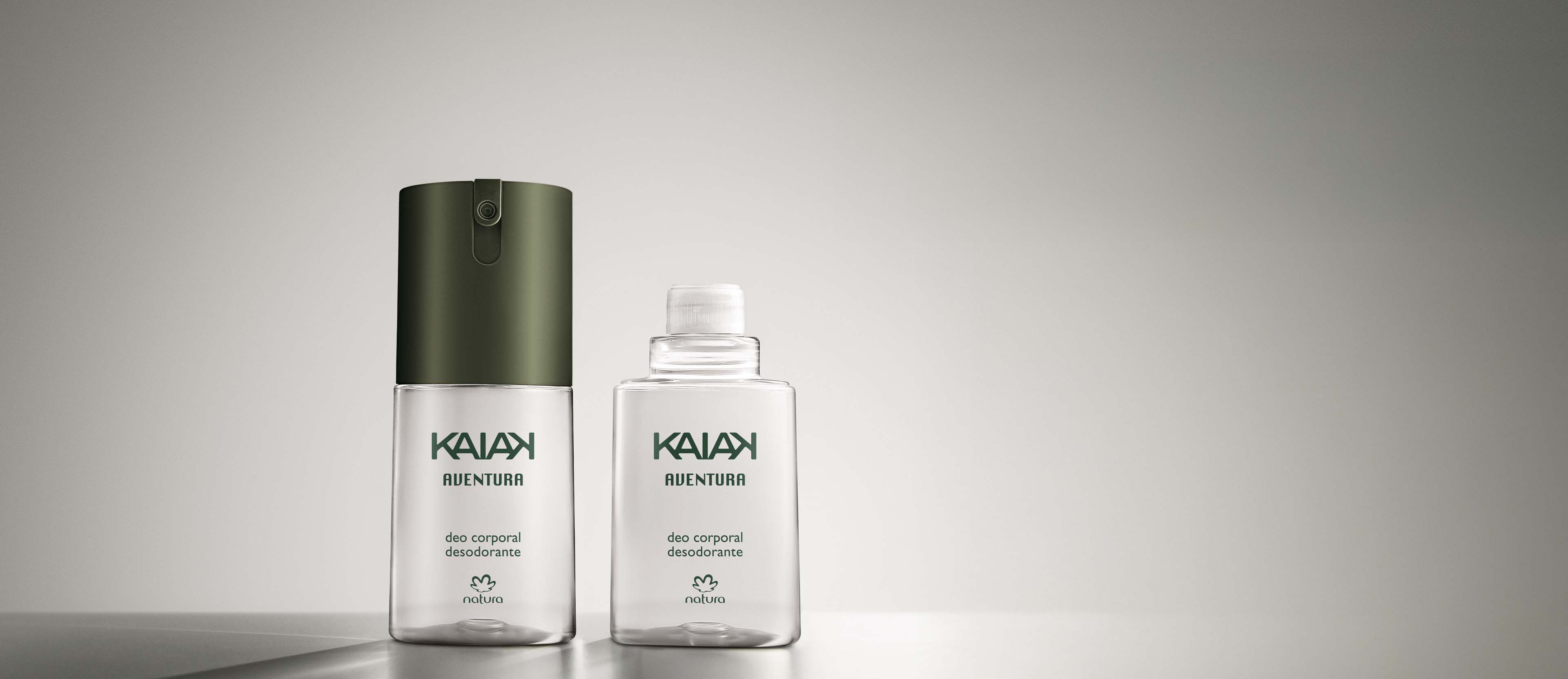 Kit Desodorante Corporal com Refil Kaiak Aventura Masculino (2 produtos)