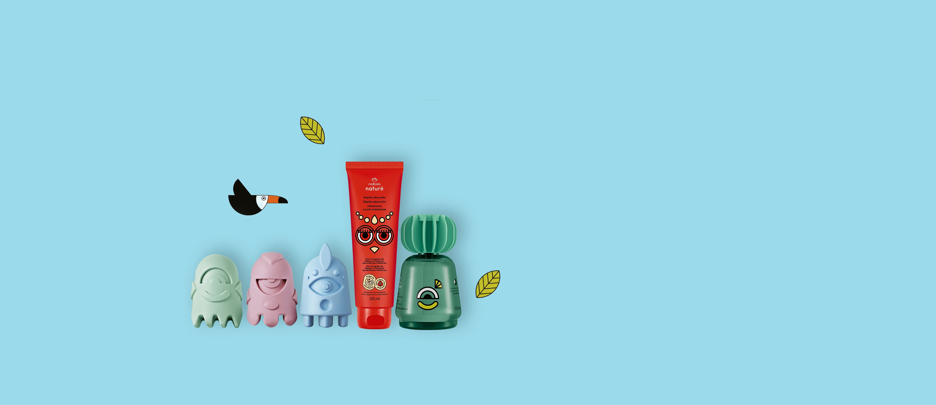 Kit Naturé Colônia Pula Pula, Sabonete em Barra e Hidratante (3 produtos)