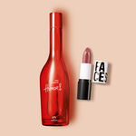 Kit Meu Primeiro Humor e Batom Cremoso Faces Cobre Sunset