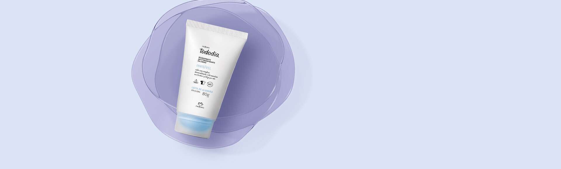 Desodorante Antitranspirante em Creme Tododia Leite de Algodão