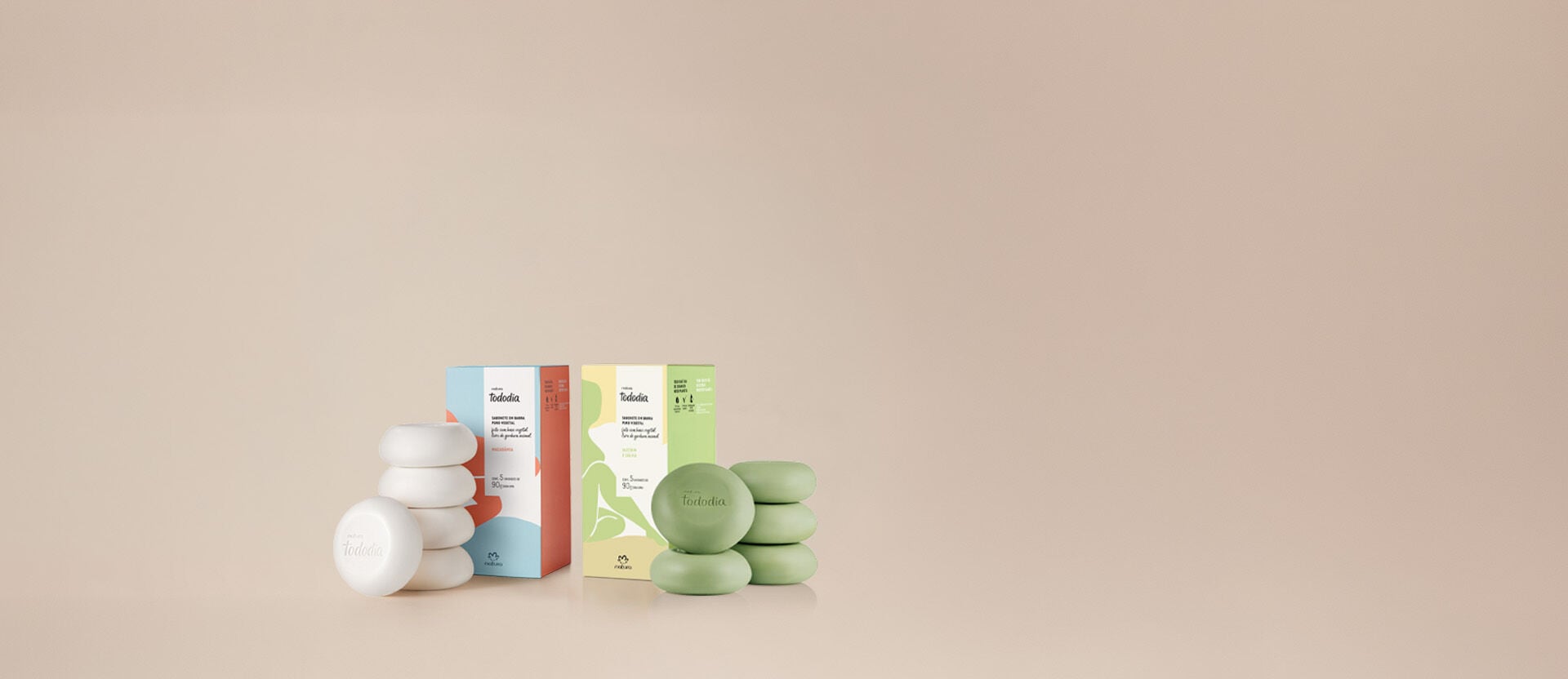 Kit Tododia Sabonete em Barra Macadâmia e Alecrim e Sávia (2 produtos)