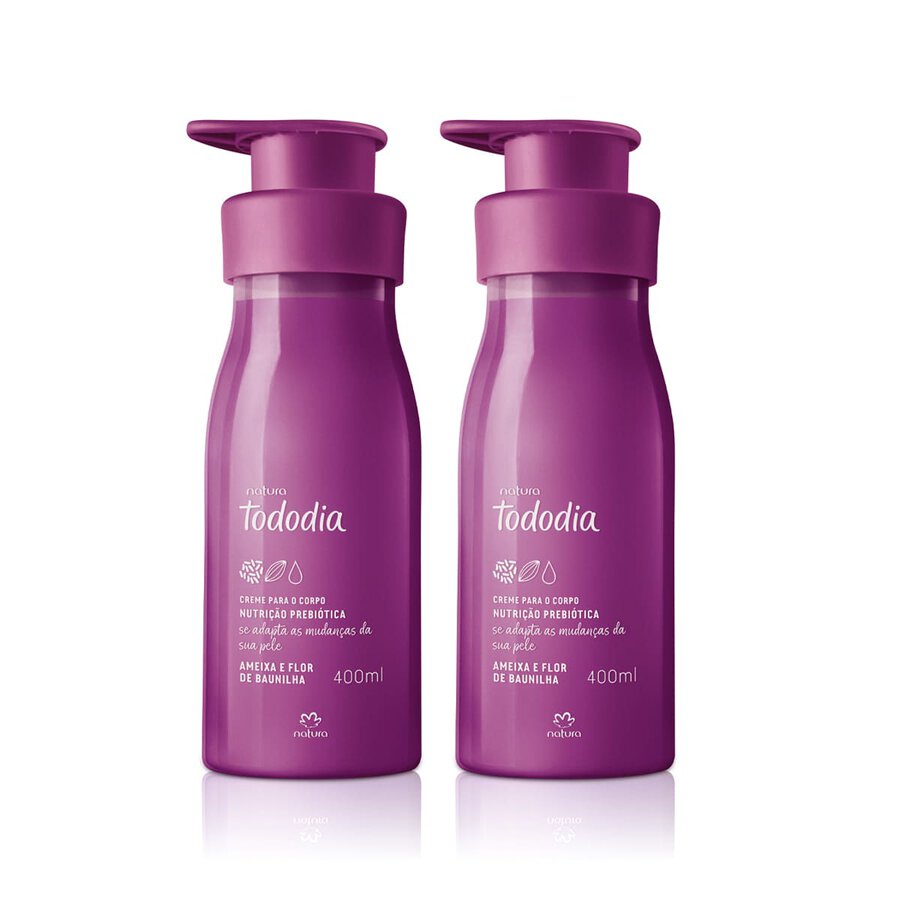 Set Crema Desodorante Nutritivo para el Cuerpo Tododia Ciruela y Flor De Vainilla 2 Unidades
