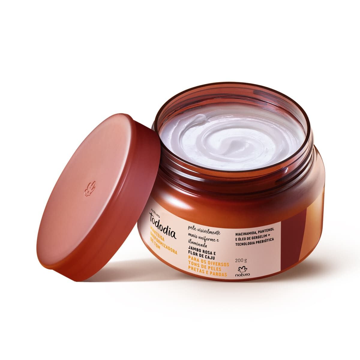 Manteiga Uniformizadora de Tom Tododia Jambo Rosa e Flor de Caju 200 G