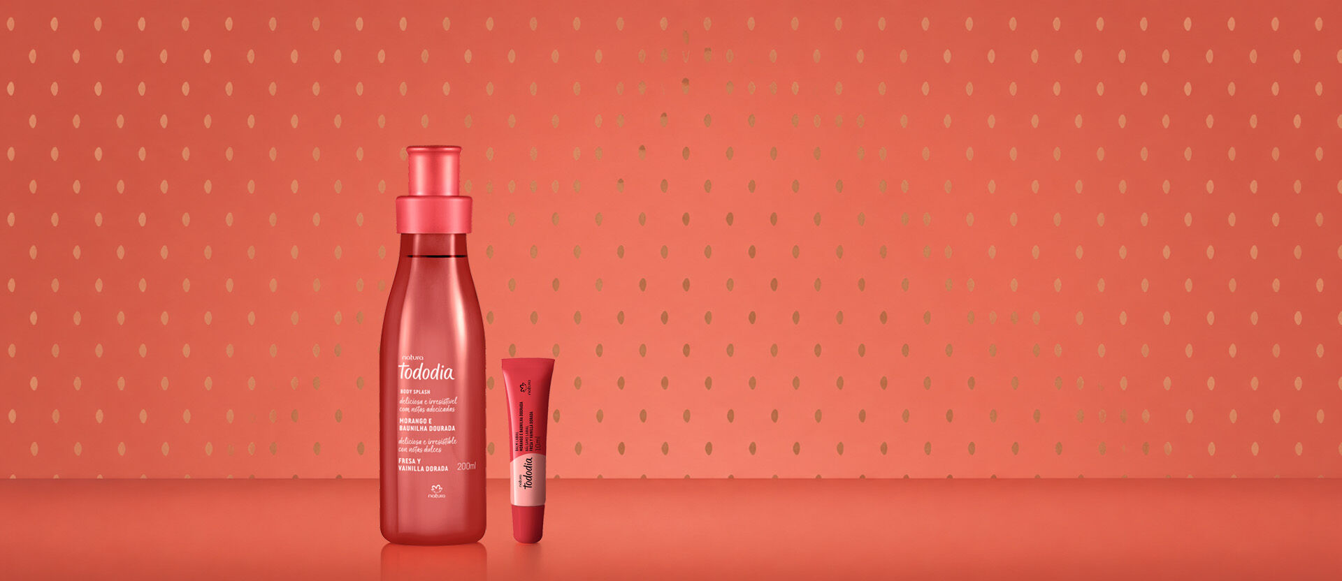 Kit Tododia Morango e Baunilha Dourada (2 produtos)