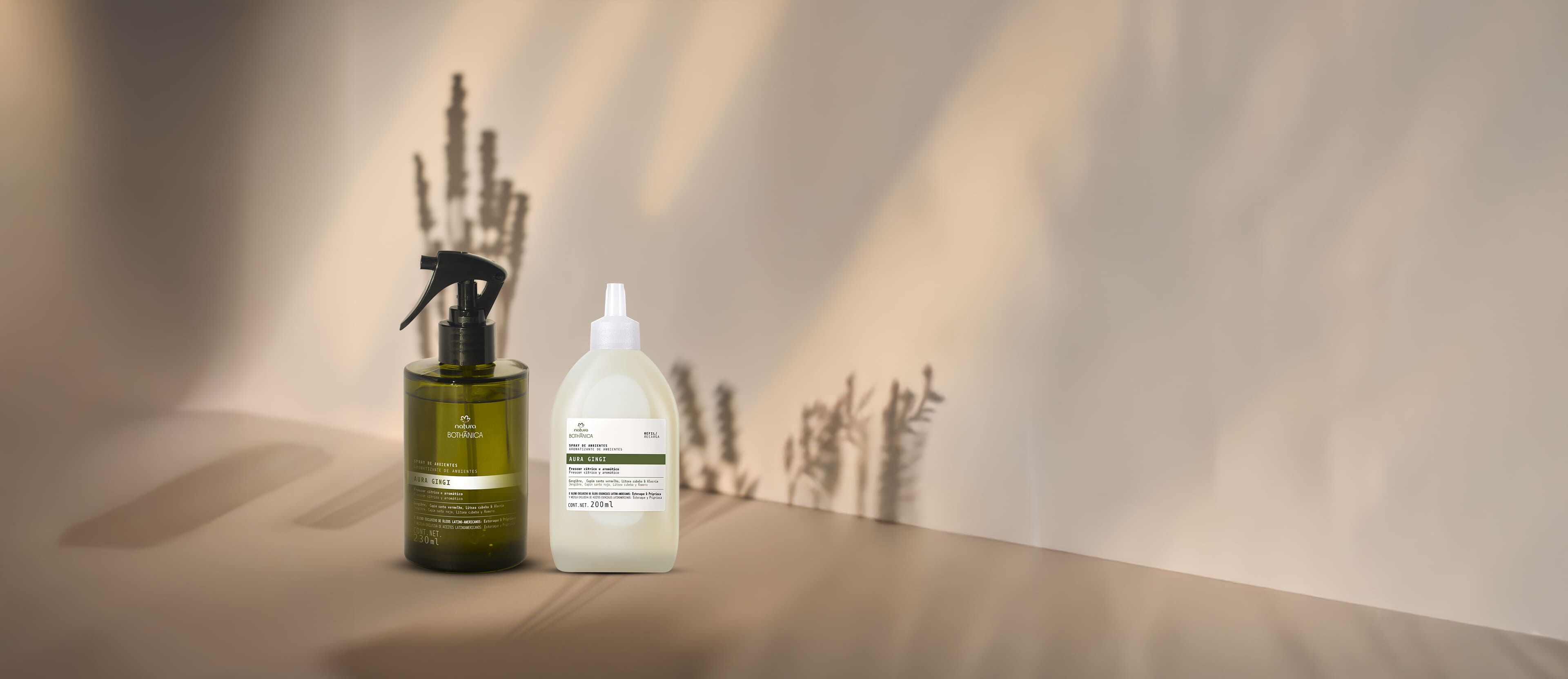 Kit Bothânica Spray para Ambientes Aura Gingi e Refil (2 produtos)