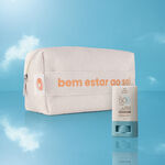 Kit Protetor Solar Facial Stick FPS 50 e Nécessaire Natura Solar