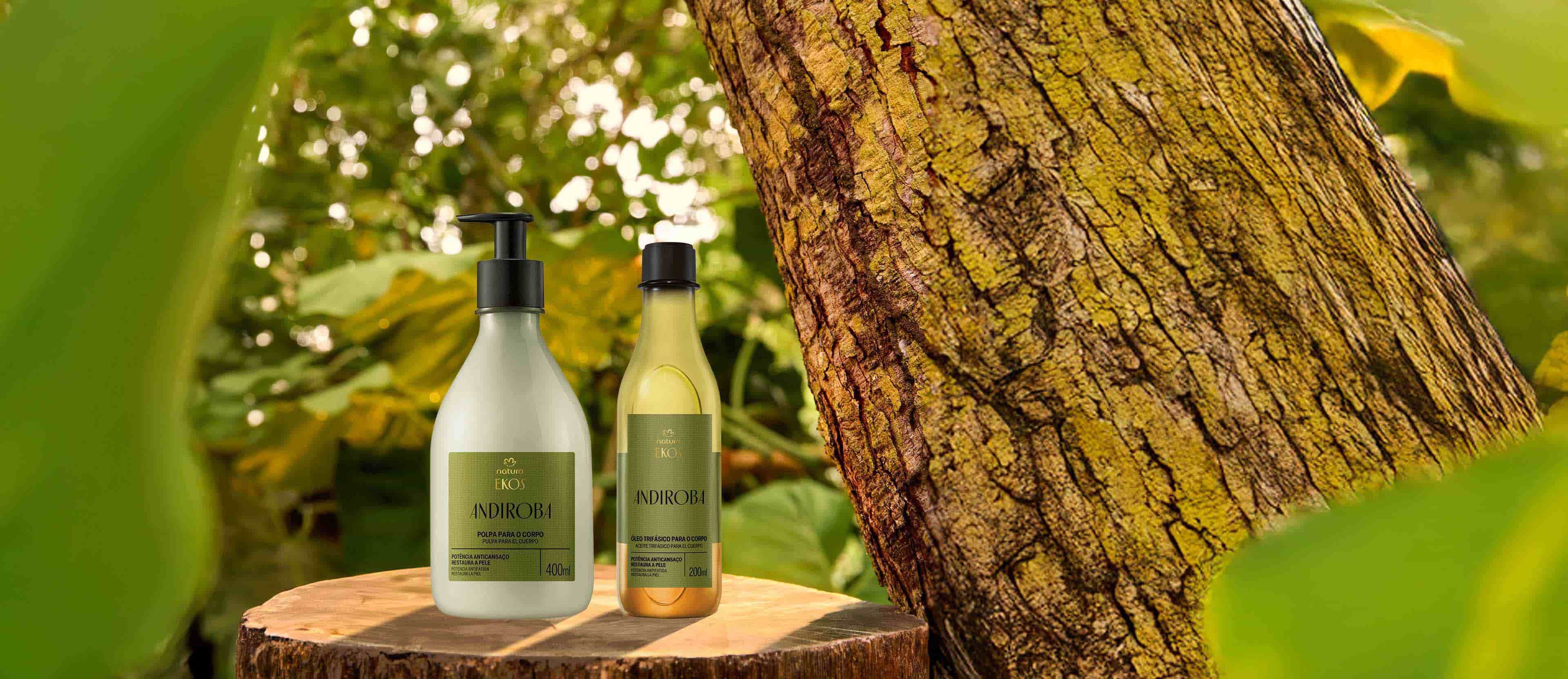 Kit Ekos Andiroba Creme e Óleo Trifásico para o Corpo