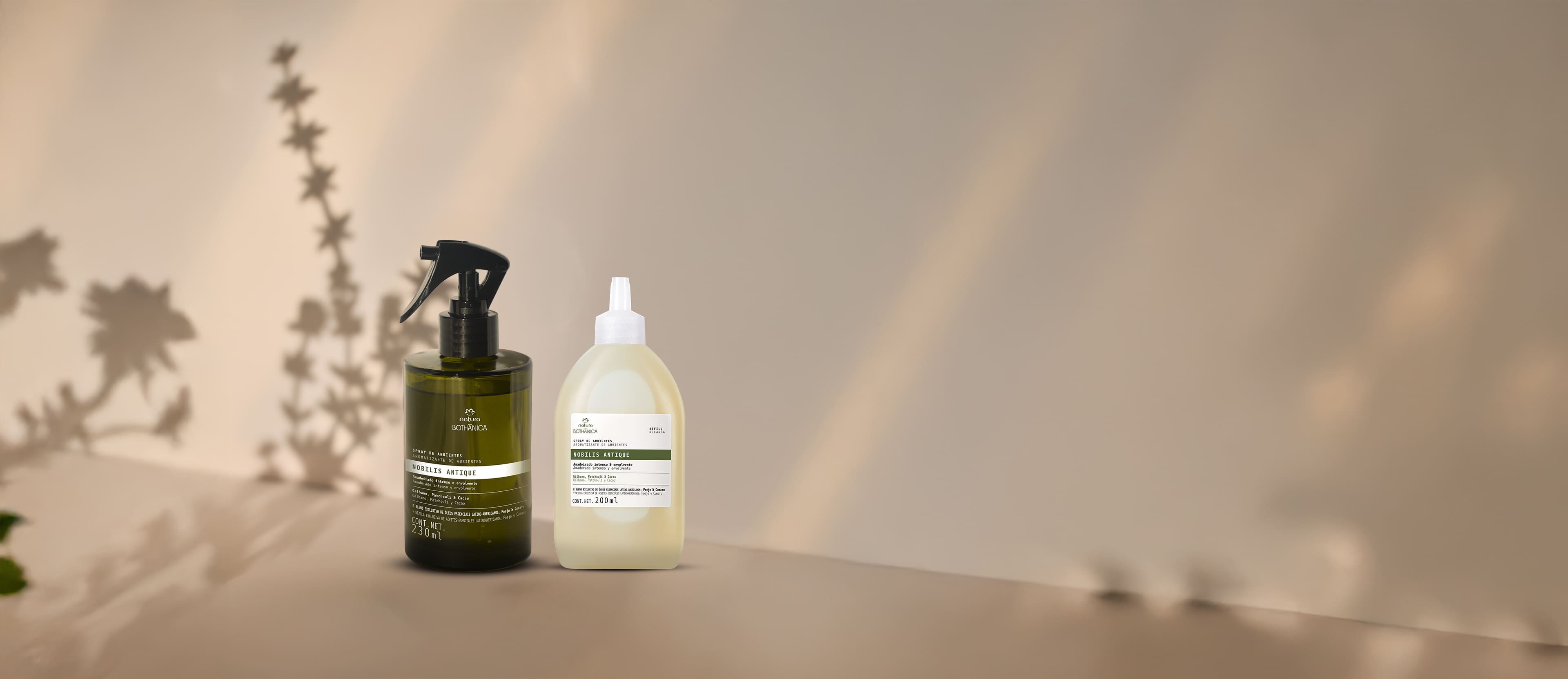 Kit Bothânica Spray para Ambientes Nobilis Antique e Refil (2 produtos)