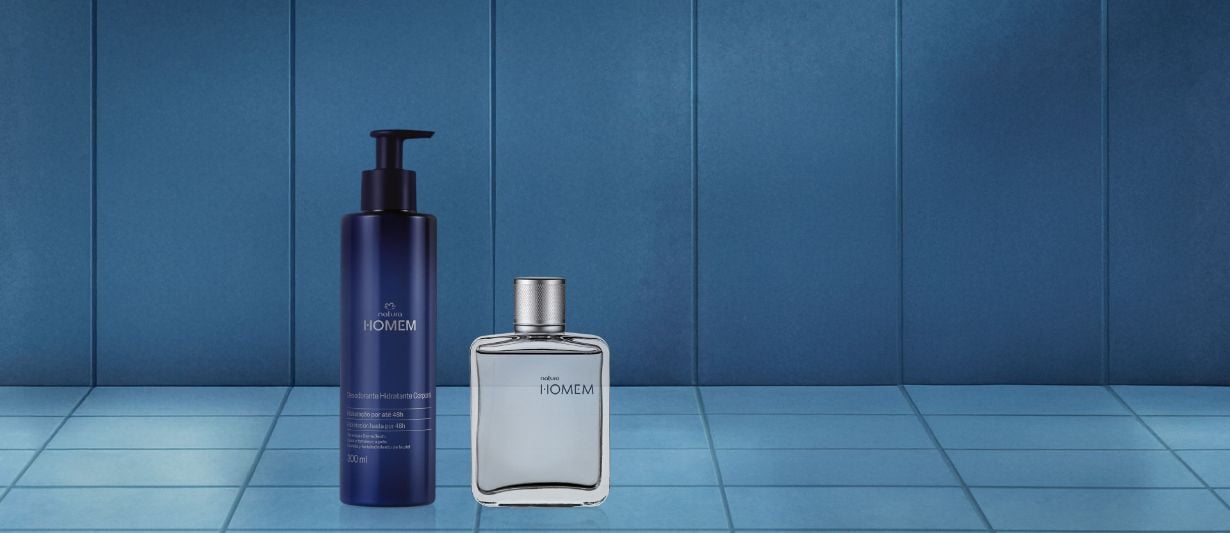 Kit Desodorante Colônia e Desodorante Hidratante Corporal Natura Homem (2 produtos)