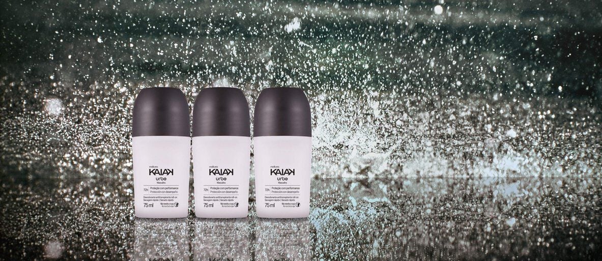 Kit Desodorante Antitranspirante Roll-on Kaiak Urbe Masculino (3 unidades)