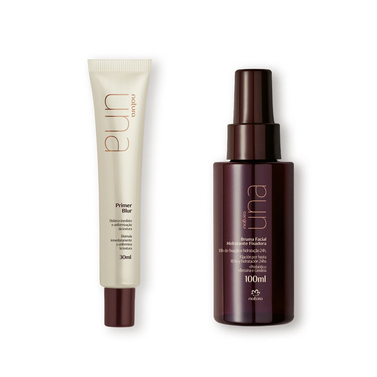 Kit Una Rotina de Maquiagem com Primer Blur e Bruma Hidratante Fixadora (2 produtos)