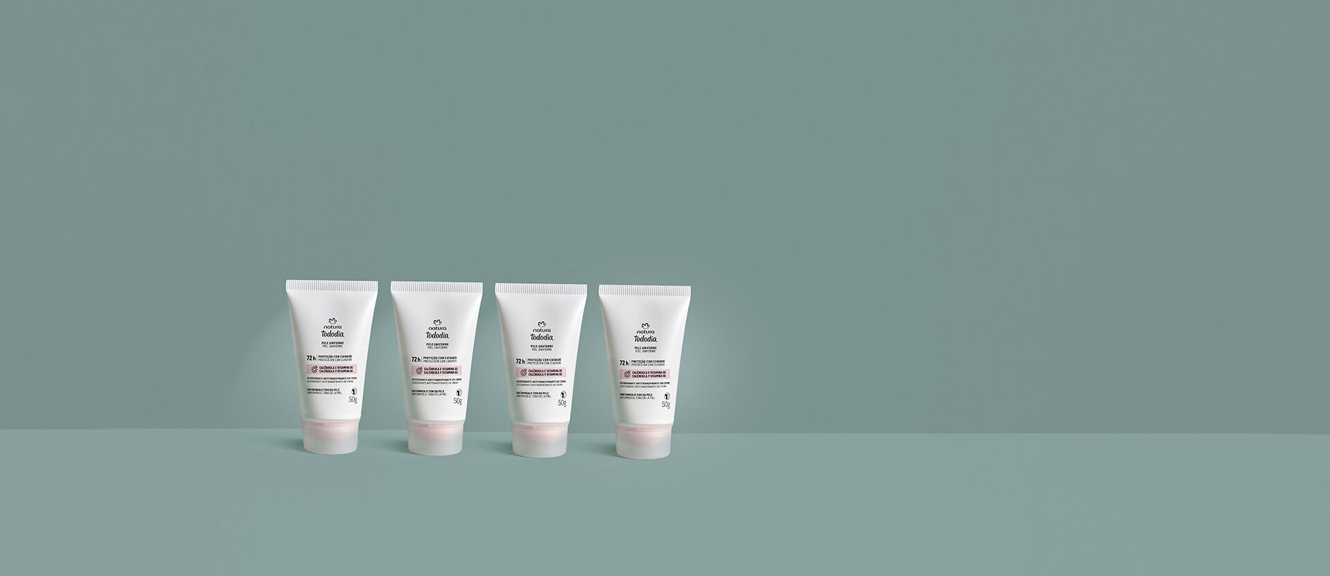 Kit Desodorante em Creme Tododia Leite de Algodão (4 produtos)