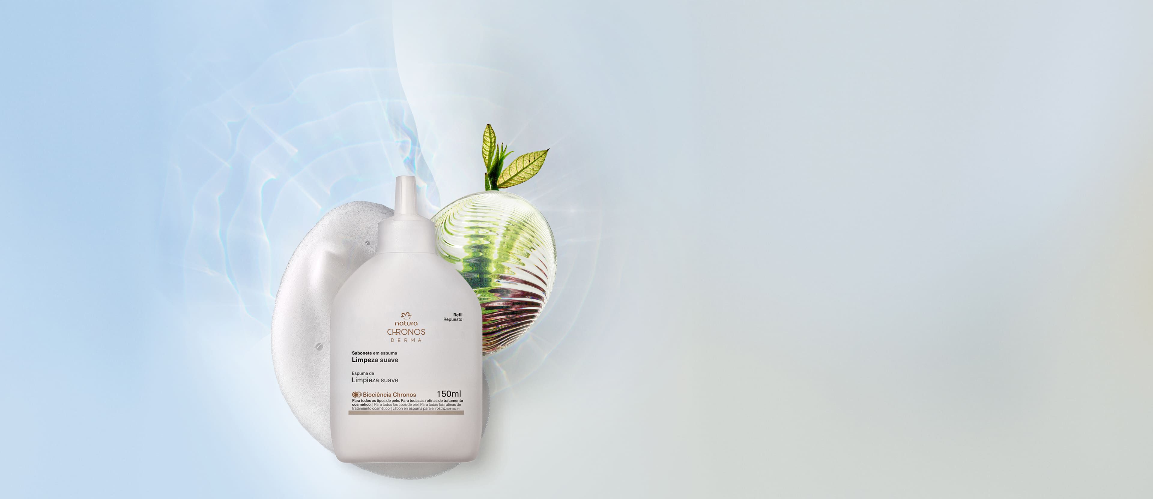 Refil Sabonete em Espuma Limpeza Suave Chronos Derma