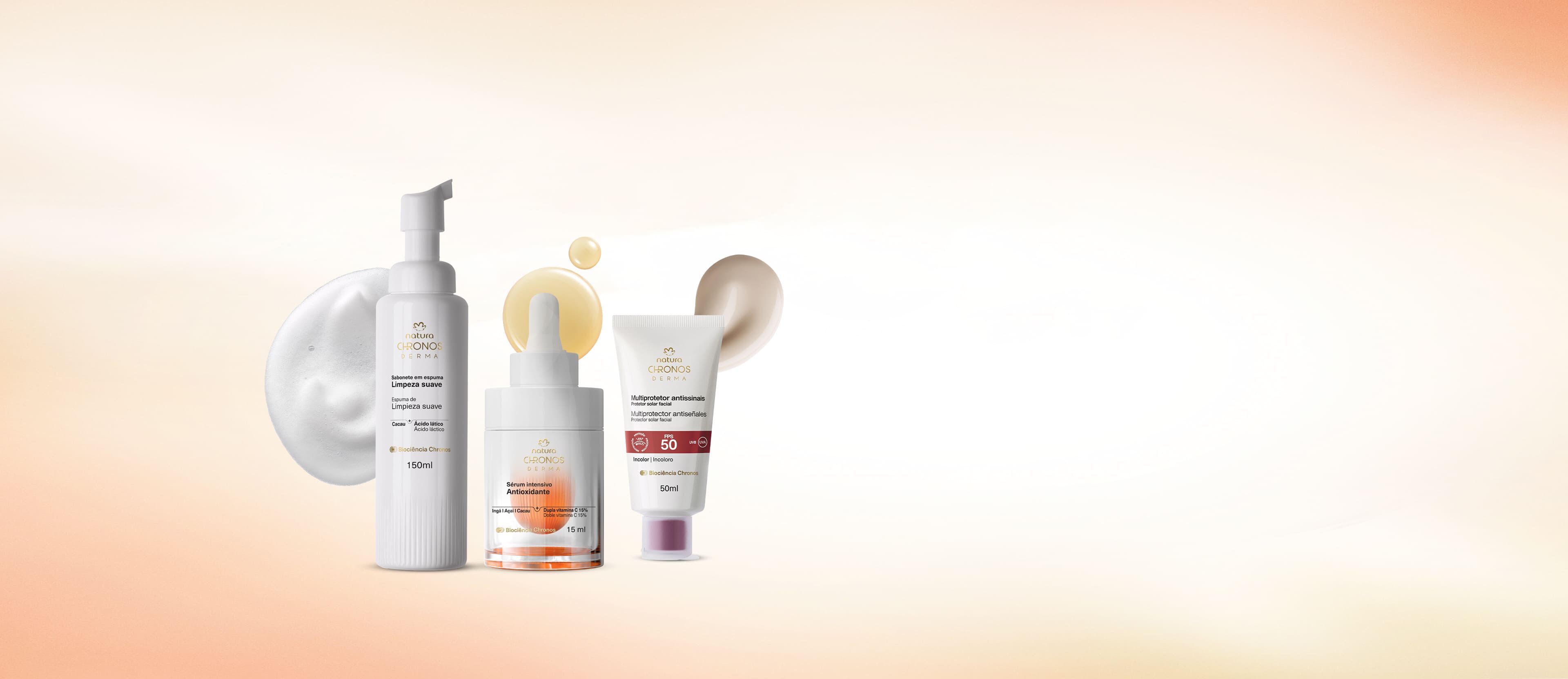 Kit Rotina Prevenção Chronos Derma (3 produtos)