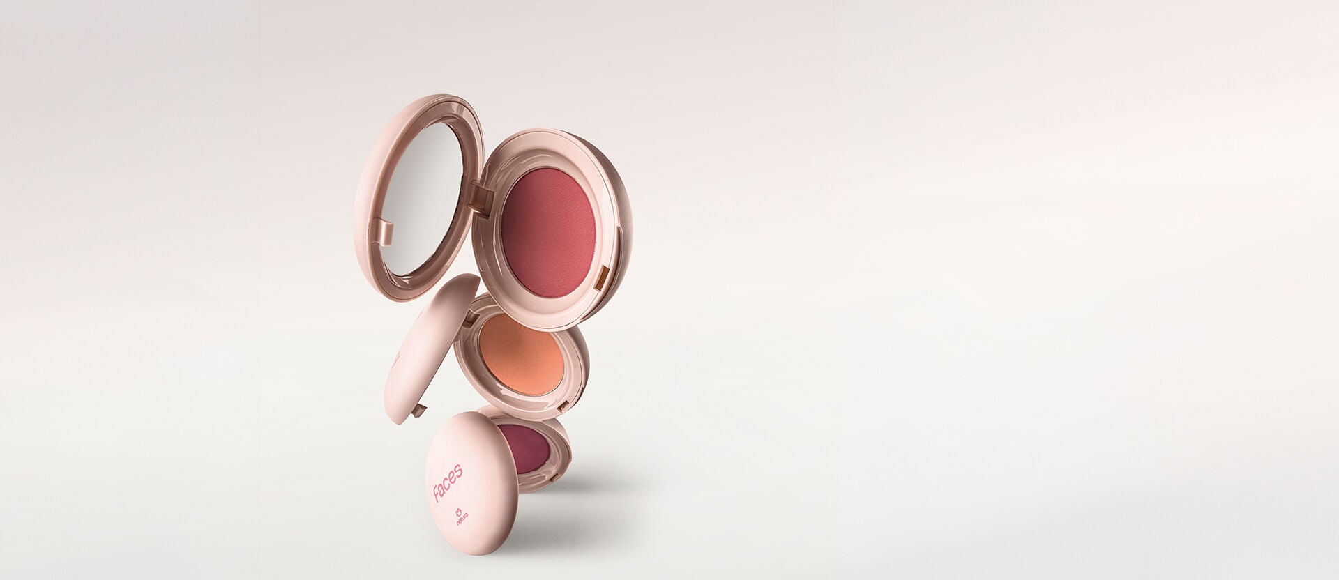 Blush Compacto Matte Faces