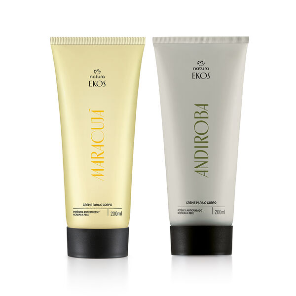 KIt Creme Desodorante Hidratante para o Corpo Ekos Maracujá e Ekos Andiroba (2 unidades)