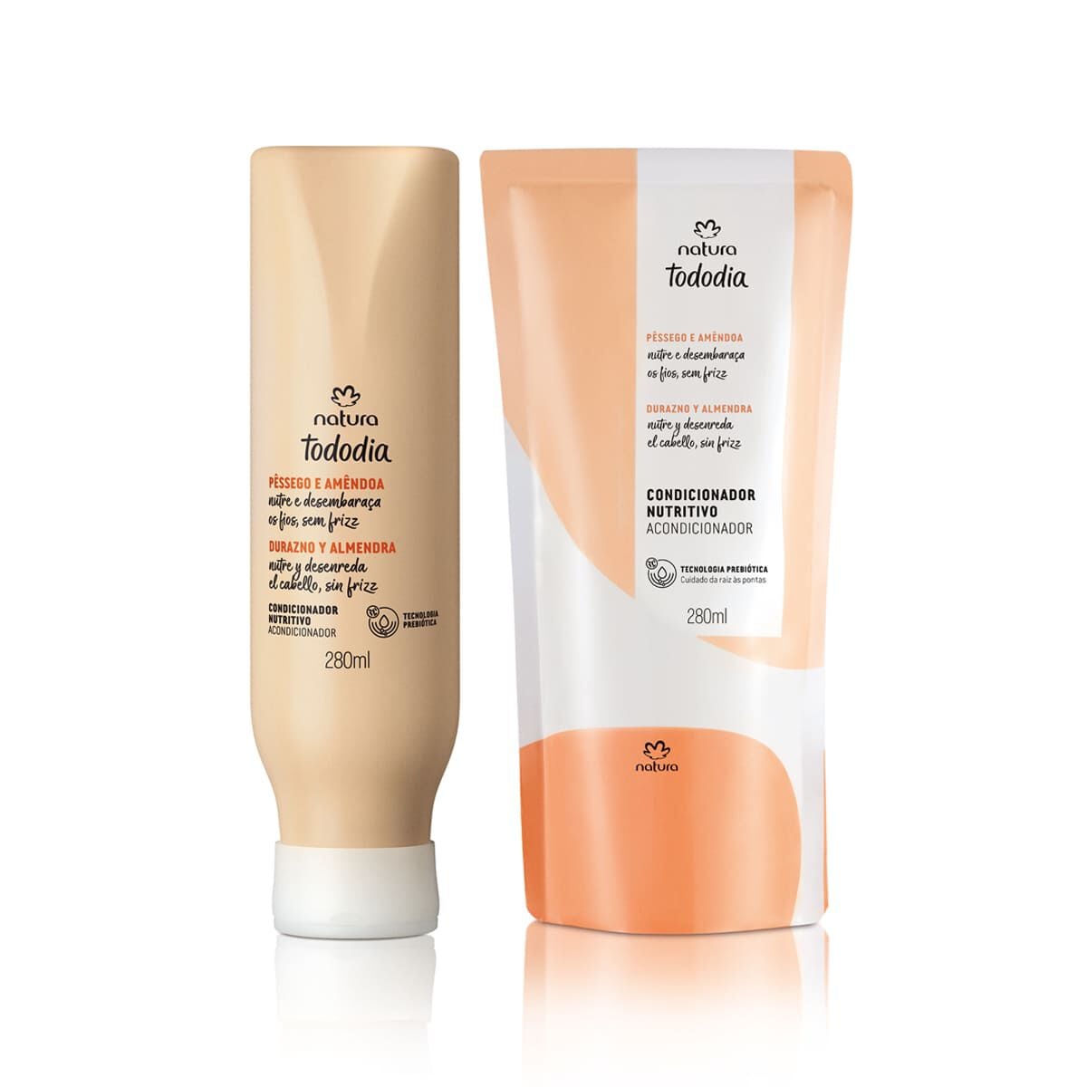 Kit Condicionador Nutritivo Tododia Pessego e Amendoa com Refil