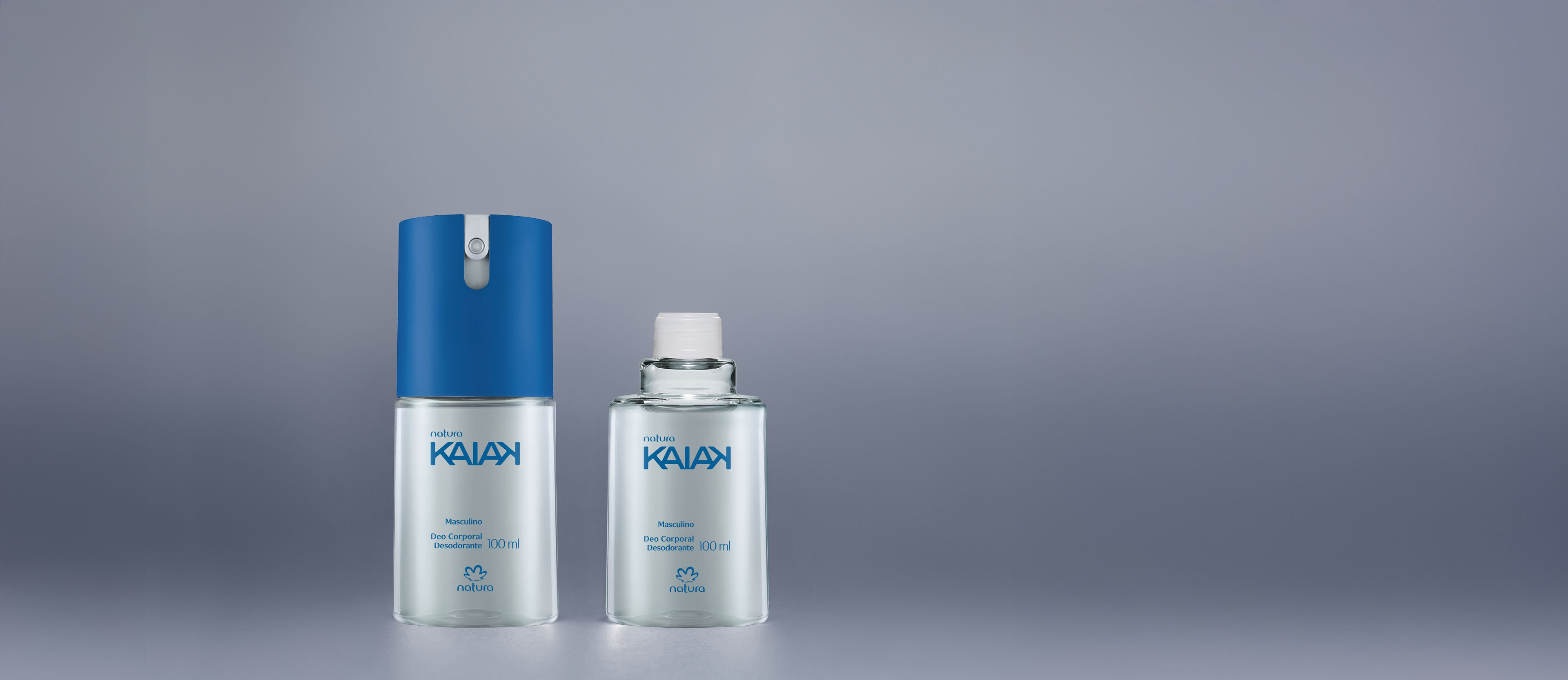 Kit Desodorante Corporal Kaiak Clássico Masculino com Refil