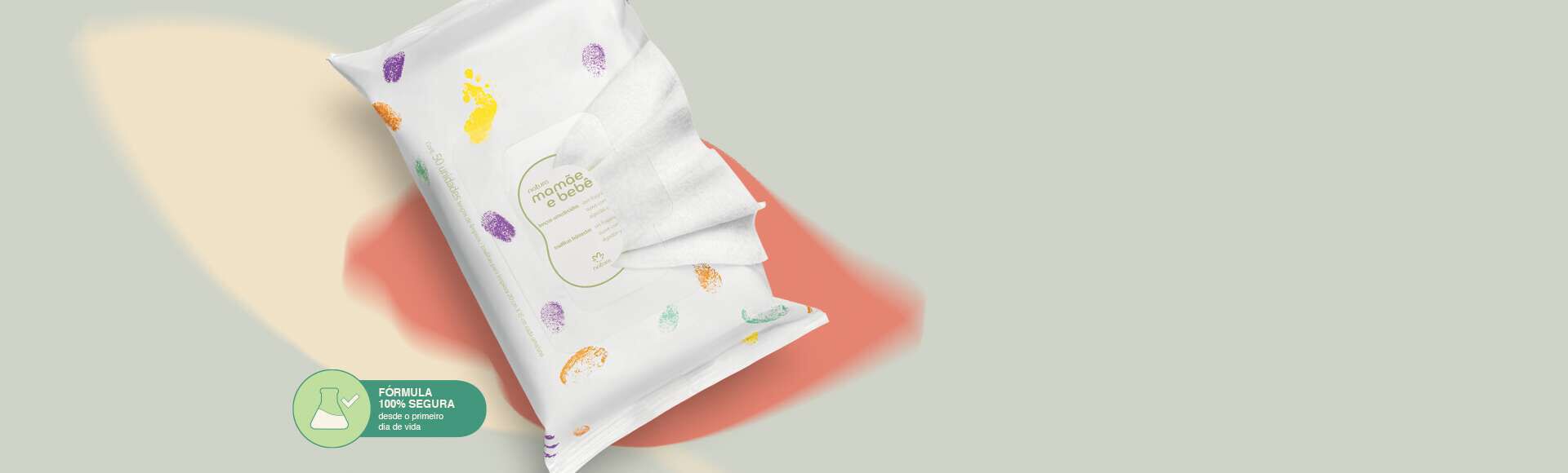 Lenços Umedecidos sem Fragrância Mamãe e Bebê