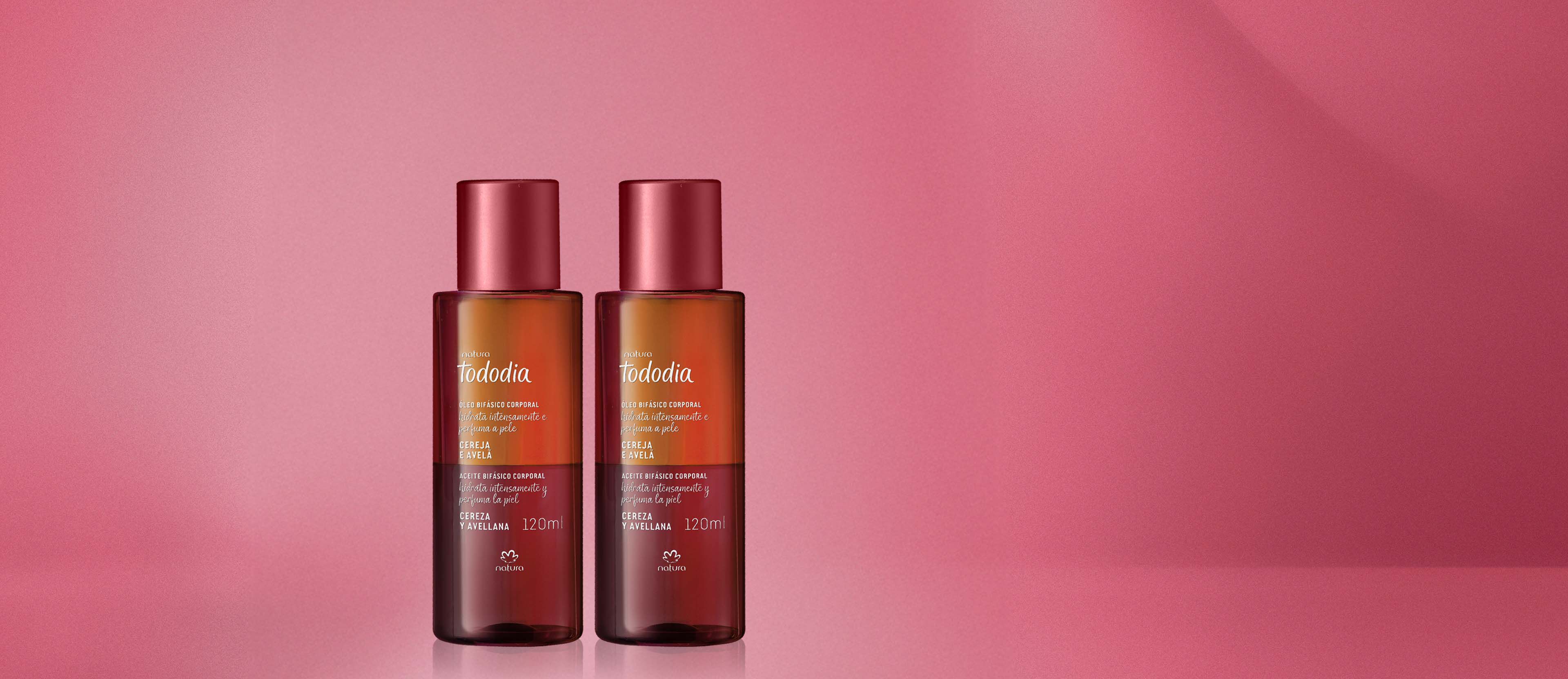 Kit Óleo Corporal Bifásico Tododia Cereja e Avelã