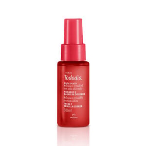 Body Splash Morango e Baunilha Dourada Tododia 60 ml