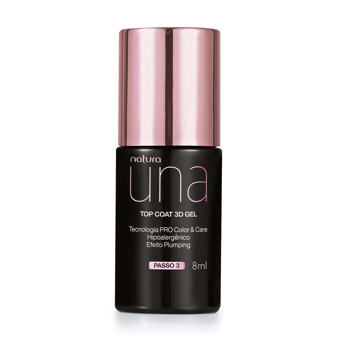 Top Coat 3D Gel Una 8 Ml
