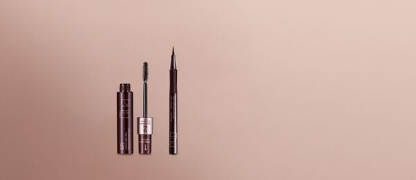 Kit Una Caneta Delineadora Preta e Máscara para Cílios 2 em 1 (2 produtos)