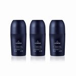 Kit Desodorante Antitranspirante Roll-On Natura Homem Clássico (3 unidades)