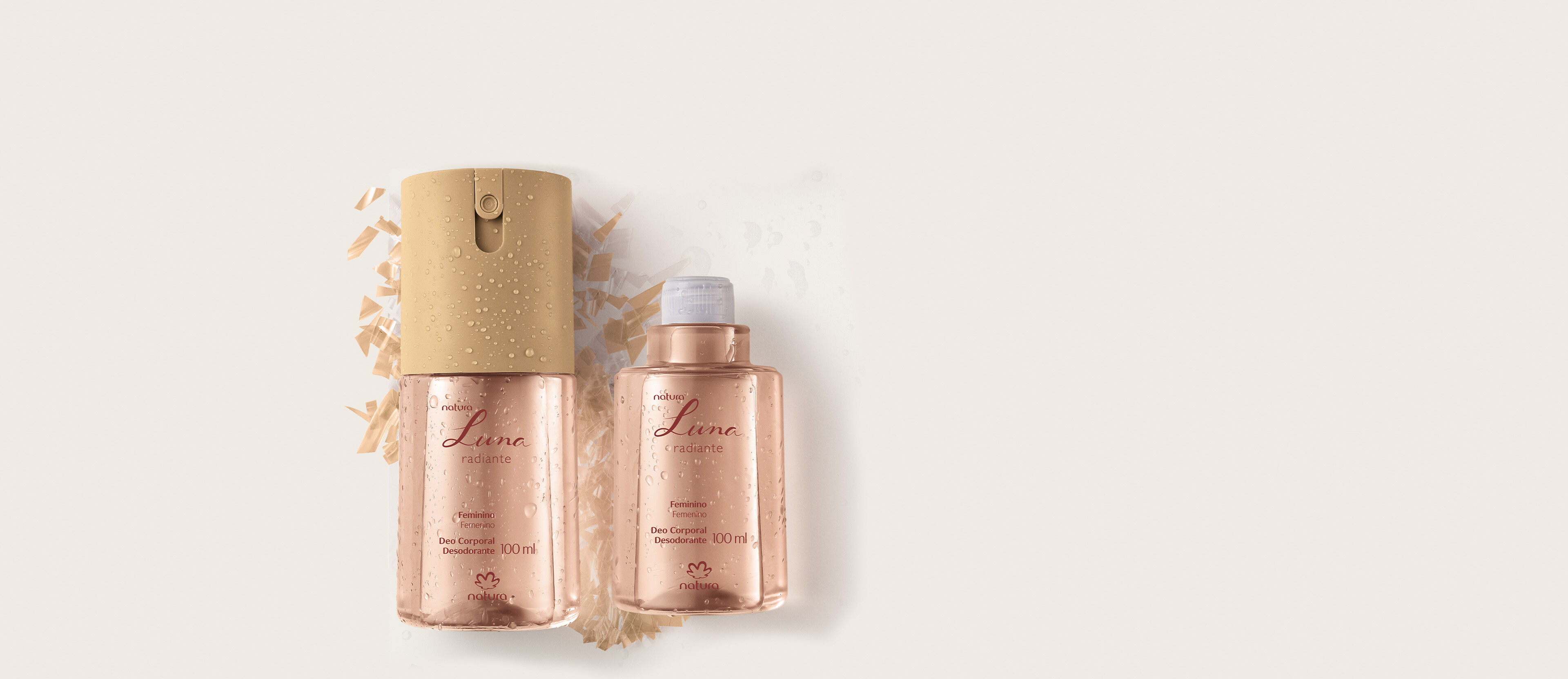 Kit Desodorante Corporal Luna Radiante com Refil