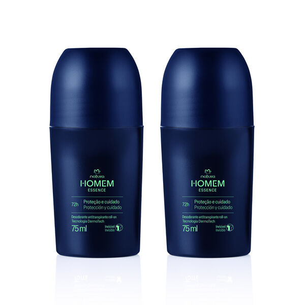 Kit Desodorante Antitranspirante Roll-On Natura Homem Essence (2 unidades)