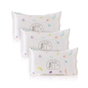 Kit Lenços Umedecidos Sem Fragrância Mamãe e Bebê (3 unidades)