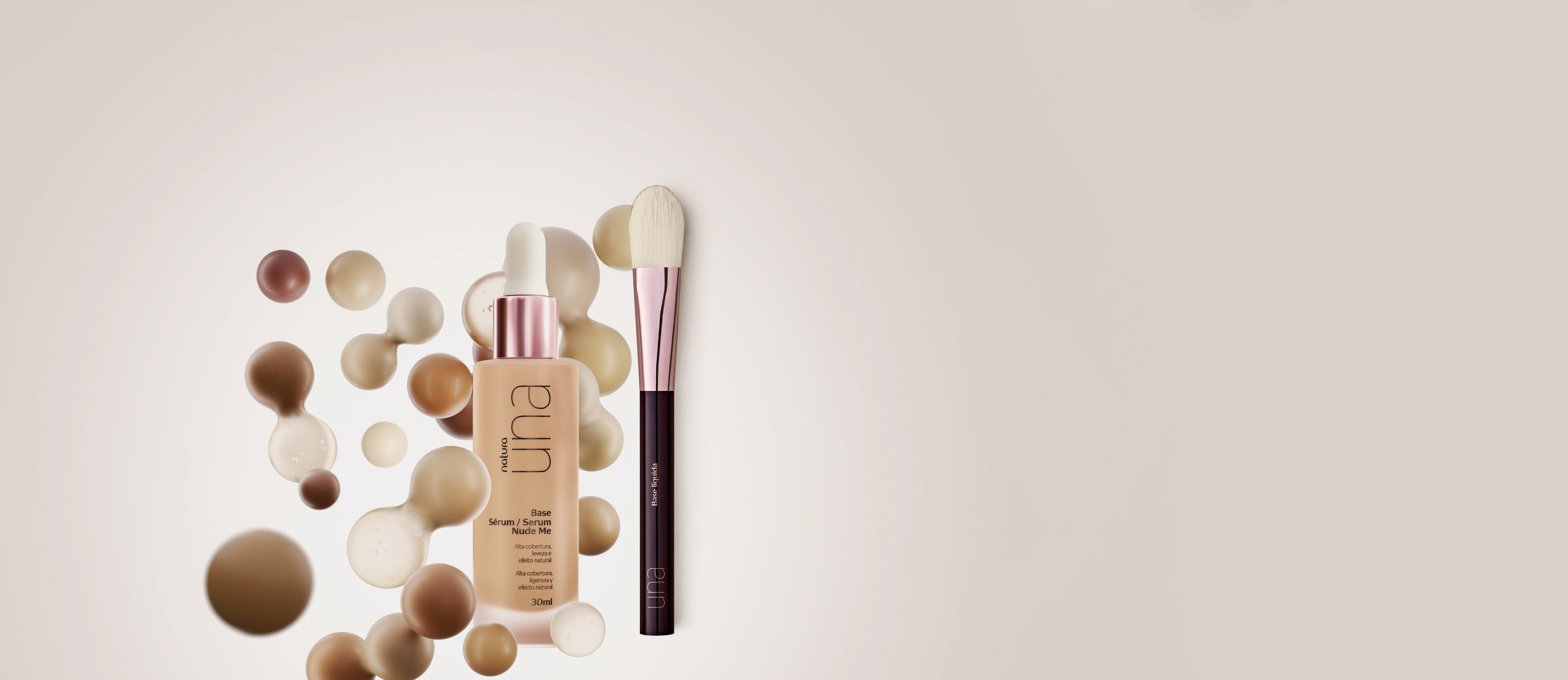 Kit Base Sérum Una com Pincel