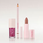 Kit Batom e Lápis Hey Honey e Gloss Malva Vibe Faces (3 produtos)