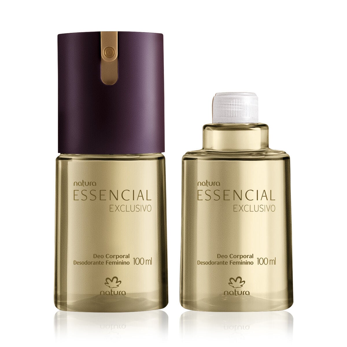Desodorante Corporal Natura Essencial Exclusivo Feminino com Refil 100 Ml (2 Unidades)