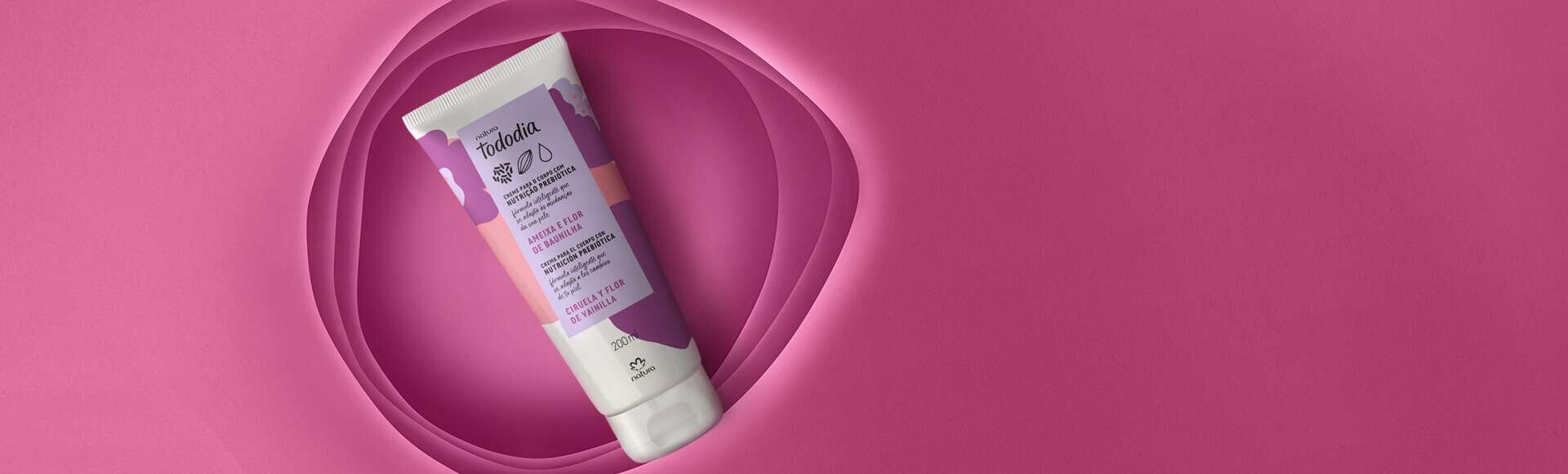 Creme Desodorante Nutritivo para o Corpo Tododia Ameixa e Flor de Baunilha 200 ml