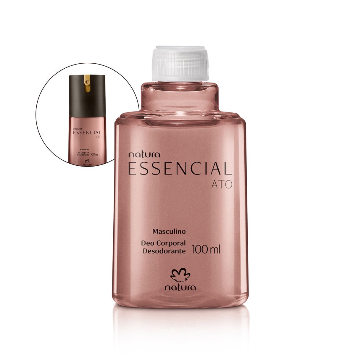 Refil Desodorante Corporal Essencial Ato Masculino 100 ml