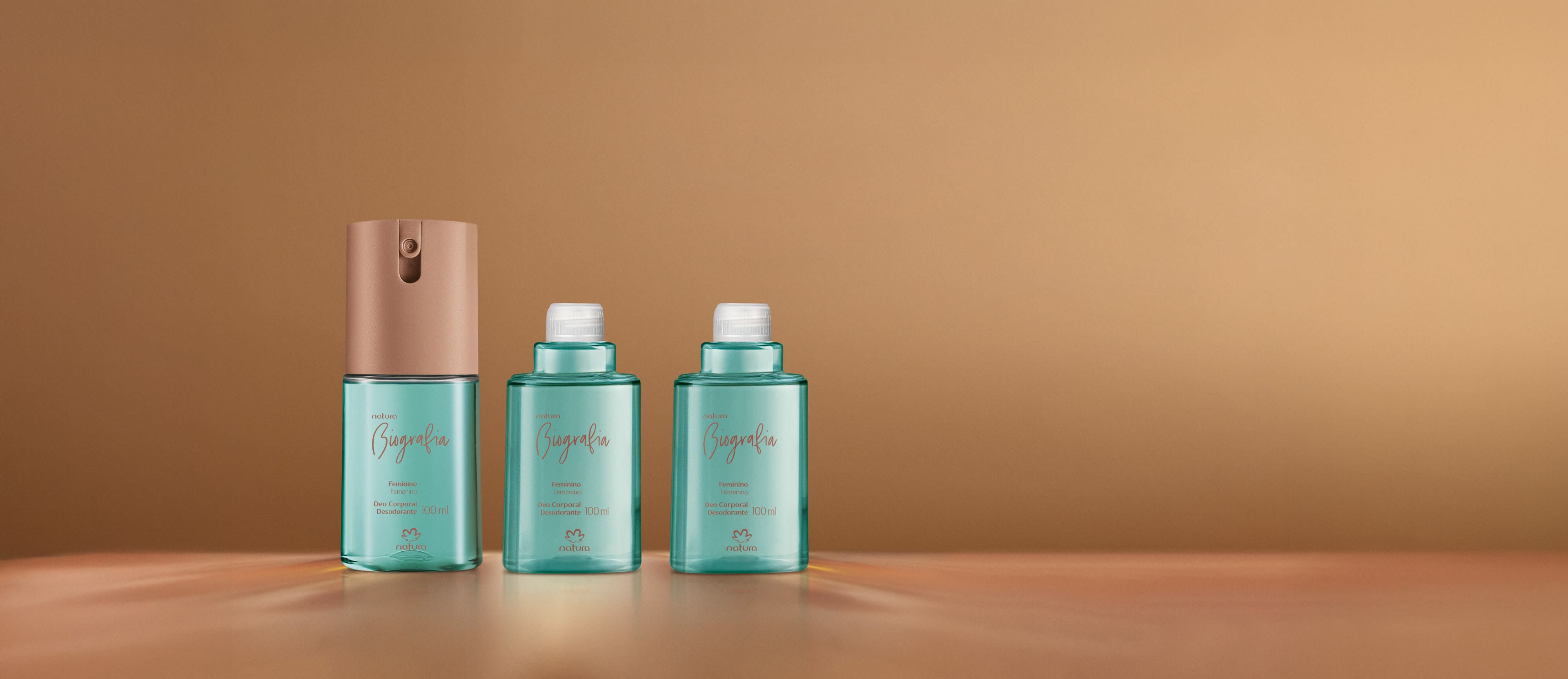 Kit Desodorante Corporal Biografia Feminino (3 produtos)