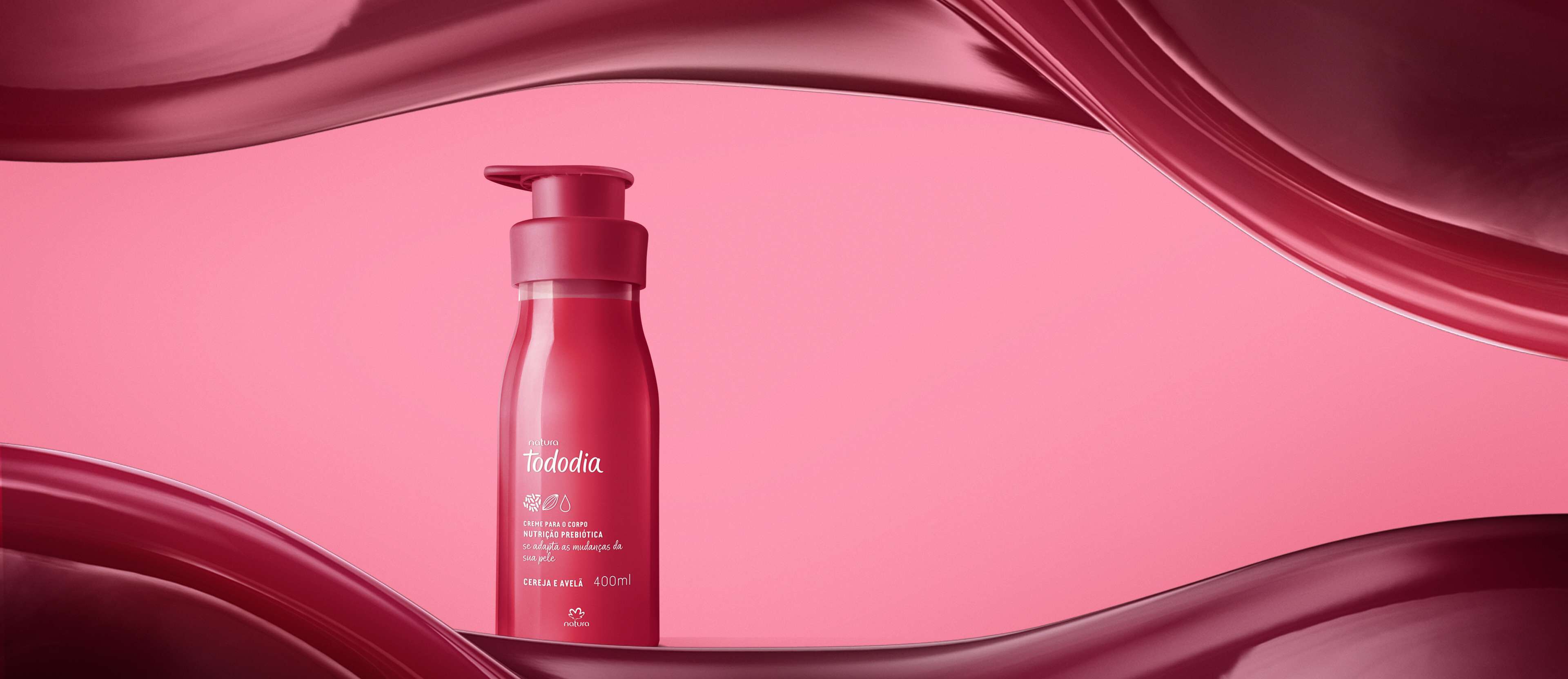 Creme Desodorante Nutritivo para o Corpo Tododia Cereja e Avelã