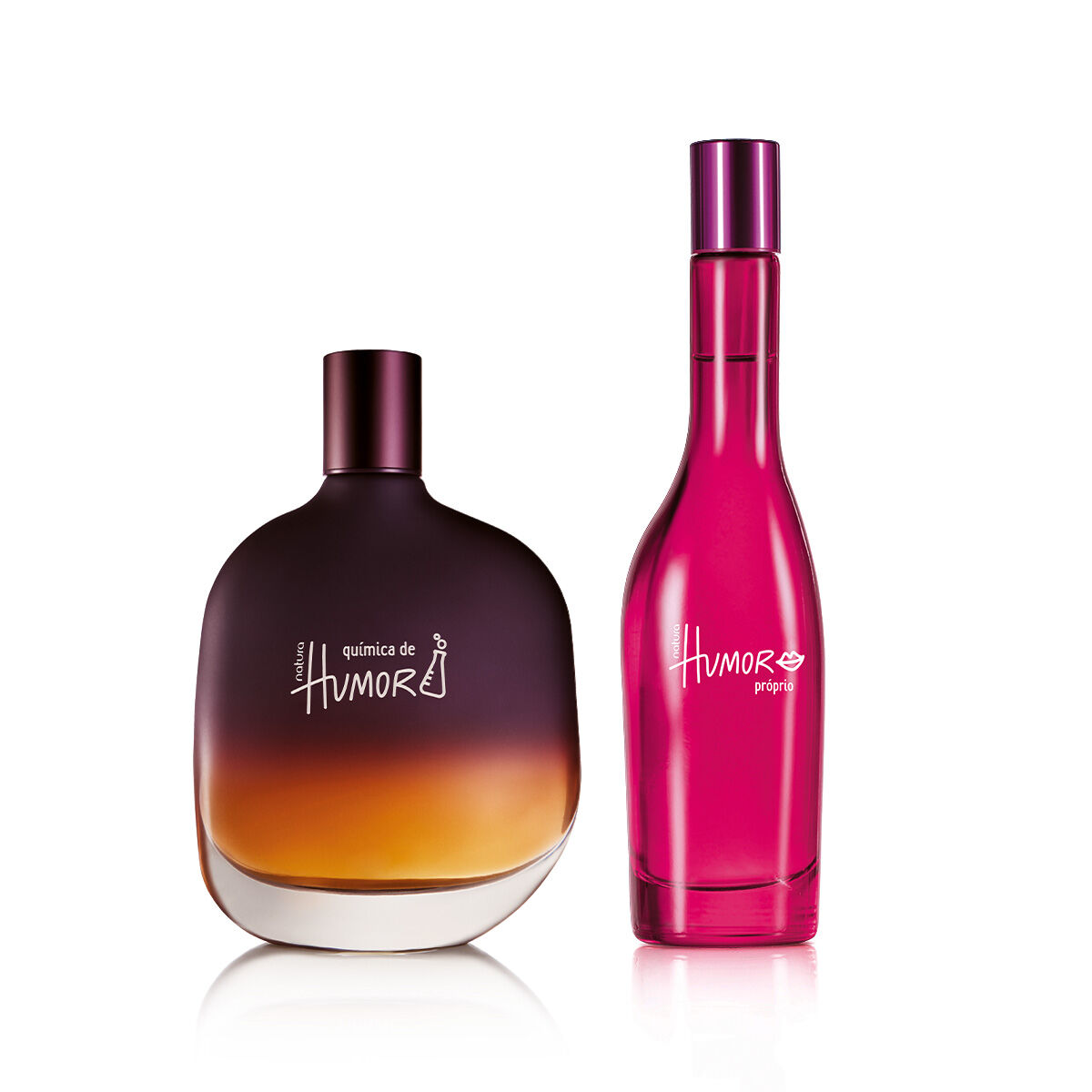 Kit Desodorante Colônia Química de Humor Masculino e Humor Próprio Feminino 75 ml