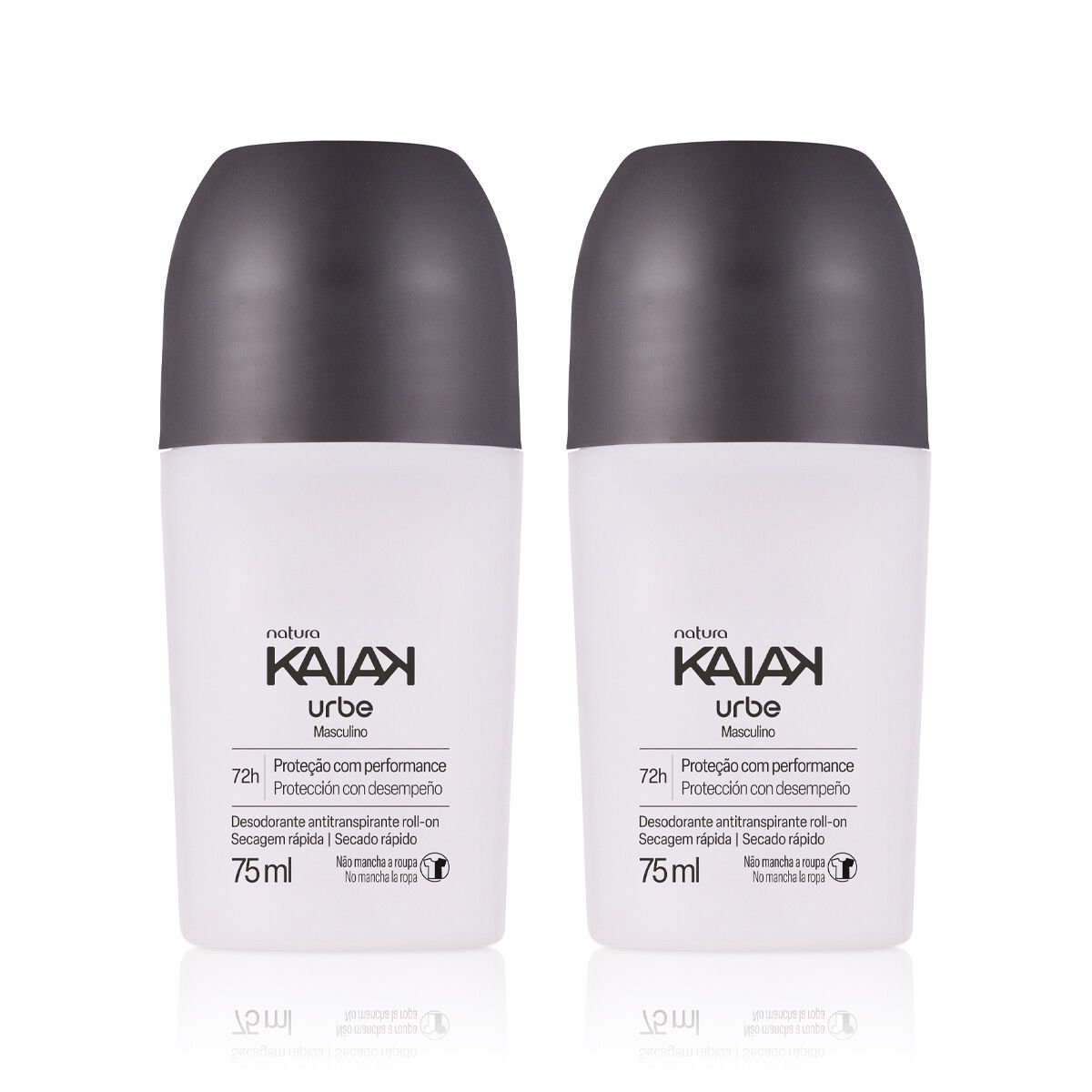 Kit Desodorante Antitranspirante Roll-on Kaiak Urbe Masculino (2 unidades)