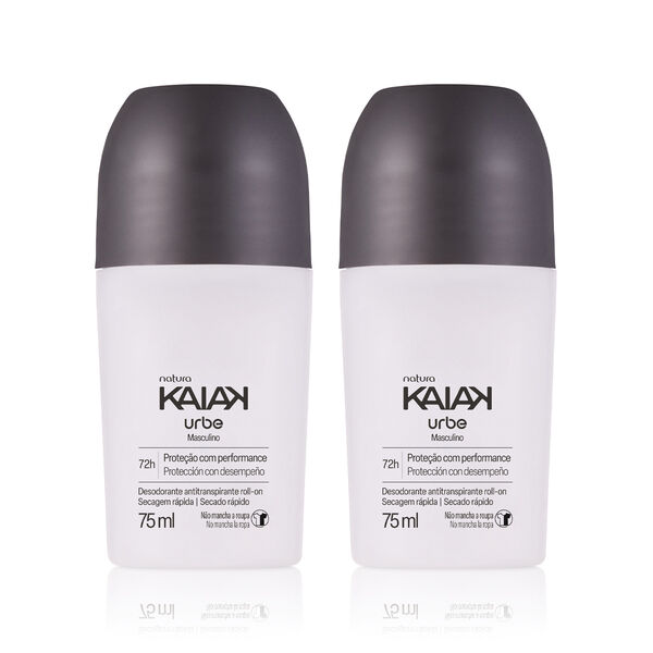 Kit Desodorante Antitranspirante Roll-on Kaiak Urbe Masculino (2 unidades)
