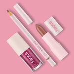 Kit Batom e Lápis Hey Honey e Gloss Malva Vibe Faces (3 produtos)