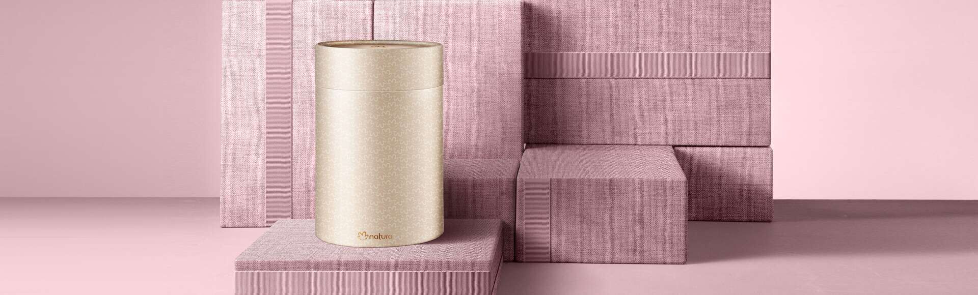 Embalagem Especial de Presente Redonda